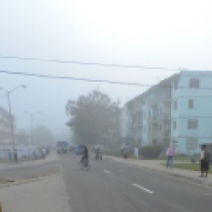 Neblina inunda en Nueva Gerona004